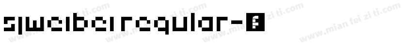 sjweibei regular字体转换